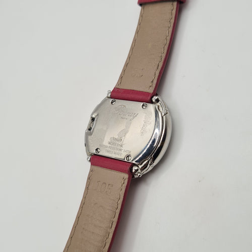 Montre Montre en acier modèle Rive Droite signée Poiray Paris sertie de diamants 58 Facettes