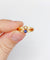 Bague 57 Bague toi et moi antique en or rose 18k perle et pierre bleue 58 Facettes A06504