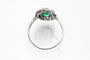 Bague 58 Bague Art Déco en or avec diamants et émeraudes 58 Facettes 10969