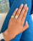 Bague 53 Bague Marguerite en platine, or blanc et diamants 58 Facettes
