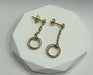 Boucles d'oreilles Boucles d'oreilles 2 ors pendantes 58 Facettes LP262