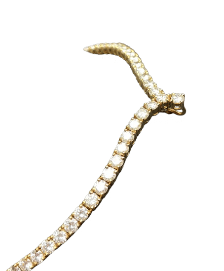 Collier Collier rivière or jaune et environ 12 carats de diamants 58 Facettes 240486