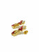 Boucles d'oreilles Paire de boucle d'oreilles or, rubis, diamants 58 Facettes