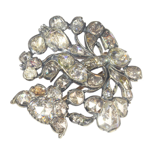 Broche Opulence du Vieux Monde : Broche baroque en diamant taille rose vers 1680 58 Facettes 22027-0087
