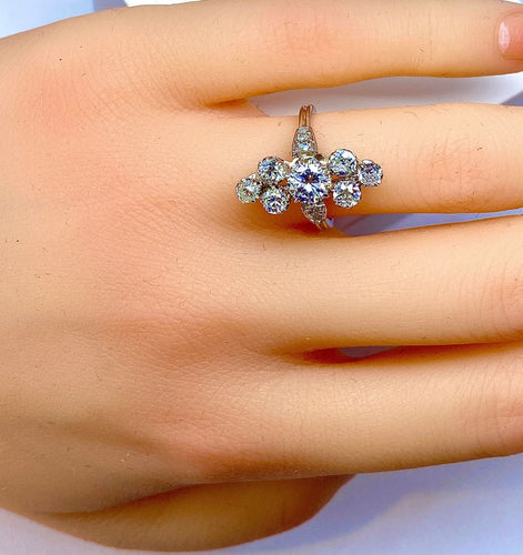 Bague 49 Bague Marquise diamants 58 Facettes AB261