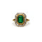 Bague 54 Bague - Or jaune, Diamants et Emeraude 58 Facettes 250329R