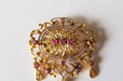 Brooch Brooch yellow gold Ruby and diamonds 58 Facettes