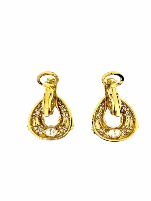 Boucles d'oreilles or jaune avec diamants naturels de 2,50 carats certifiés HRD