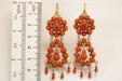 Boucles d'oreilles Boucles d'oreilles en or corail antique 58 Facettes 7590