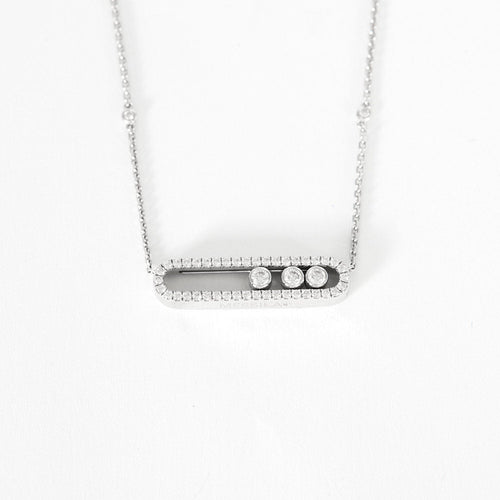 Collier Collier MESSIKA move pavé or blanc 58 Facettes