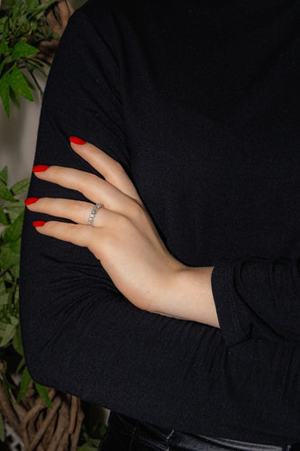 Bague 55 Bague  Alliance américaine  Or blanc Diamant 58 Facettes 4836934CN