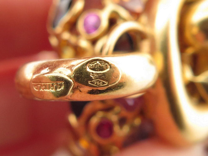 Bracelet bracelet gourmette breloques coeur zodiac t18 or jaune 18k 90.5gr charms 58 Facettes 270131