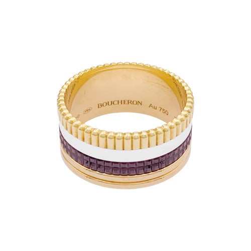 Bague 67 Bague Boucheron, "Quatre Classique Large", trois ors. 58 Facettes 34975