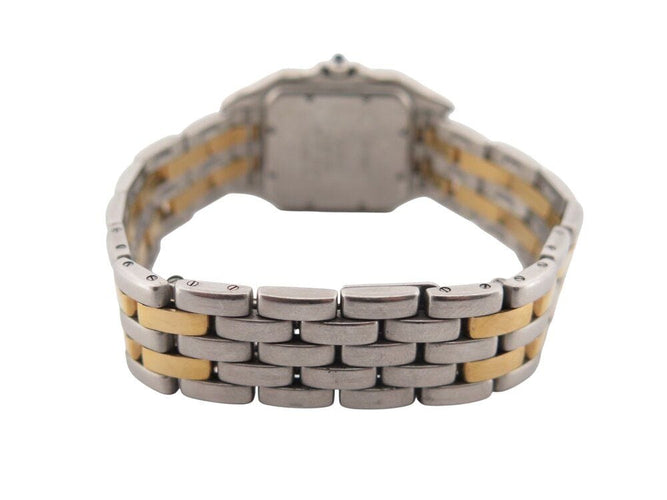 Montre vintage montre CARTIER panthere 110000r or 18k 2 rangs acier quartz 58 Facettes 268500
