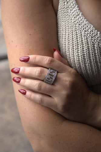 Bague 53 Bague Or blanc Diamant 58 Facettes 2367314CN