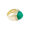 Bague 53 Bague FRED, "PAIN DE SUCRE", or rose 750/000, chrysoprase, diamants. 58 Facettes 35047