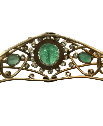 Bracelet Zina Or jaune 18K Émeraude Diamant