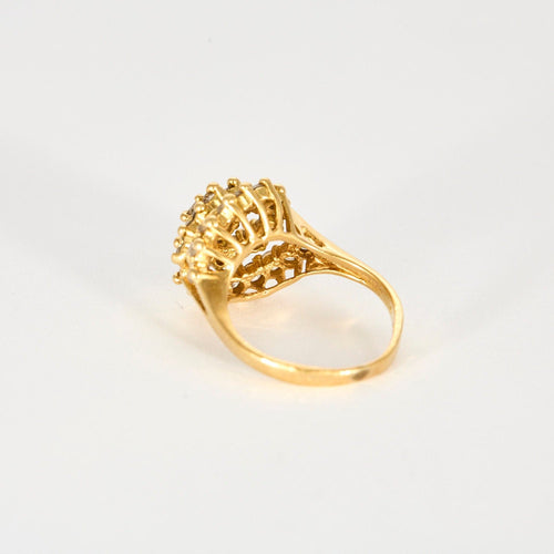 Bague 52 Bague Tourbillon Or Jaune Diamants 58 Facettes