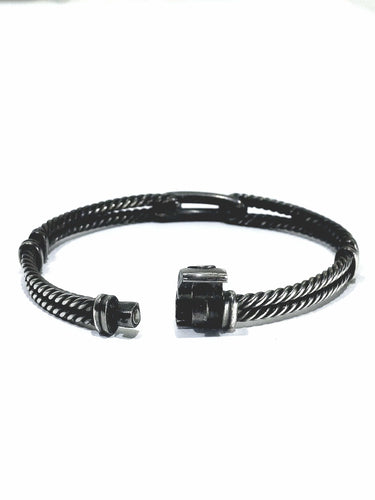 Bracelet David Yurman - Bracelet Argent Et Diamants 58 Facettes