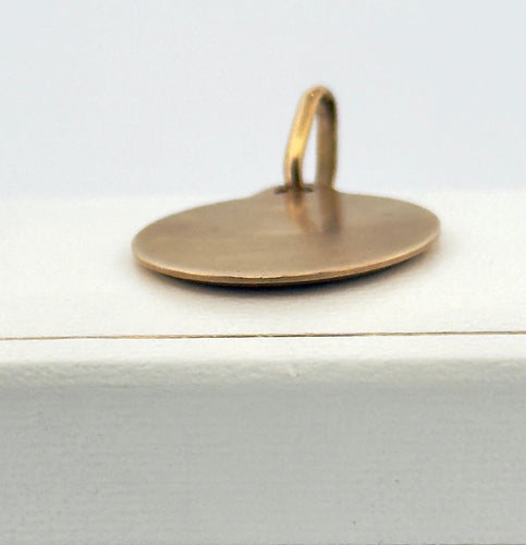 Pendentif Médaille d’amour en or 18 carats , Maison Augis 58 Facettes