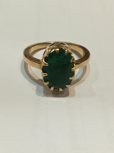 Bague Bague ancienne Emeraude Or Jaune 58 Facettes