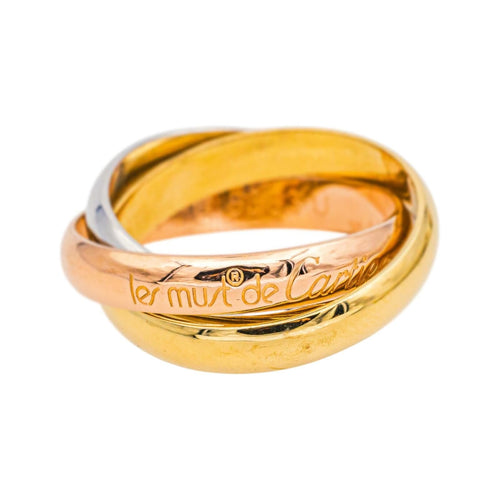 Bague 51 Cartier Bague Trinity Or rose, Or jaune, Or blanc 58 Facettes 4952740RV