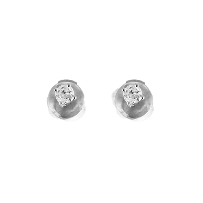 Boucles d'oreilles Puce d'oreille or blanc Diamant 58 Facettes LP1059