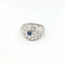Bague Bague en or blanc diamants et saphir 58 Facettes 29701