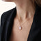 Collier MESSIKA - Collier Lucky Move PM – Nacre Blanche Diamant Or Rose 58 Facettes
