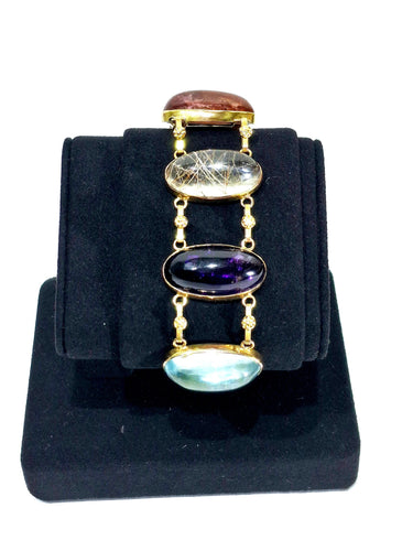 Bracelet Bracelet en or et pierres 58 Facettes