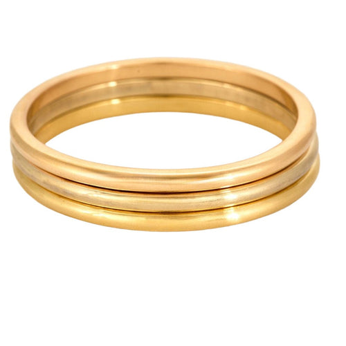 Bracelet CARTIER - Mobilis- Rare Bracelet en or de trois couleurs. 58 Facettes 58CF5