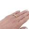 Bague 54 Bague solitaire or jaune, platine. 58 Facettes 32407