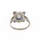 Bague 54.5 BAGUE EN PLATINE DE STYLE ART DÉCO AVEC DIAMANTS ET SAPHIRS 58 Facettes Q258B