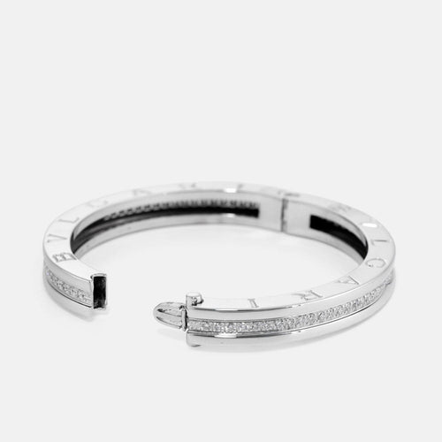 Bracelet BULGARI - Bracelet B.Zero1 en or blanc et diamants 58 Facettes