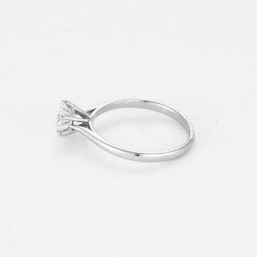 Bague 54 Bague Solitaire  en or blanc et diamant 58 Facettes RAM3248