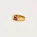 Bague 51.5 Bague or jaune sertie d'un diamant avec rubis 58 Facettes LP779