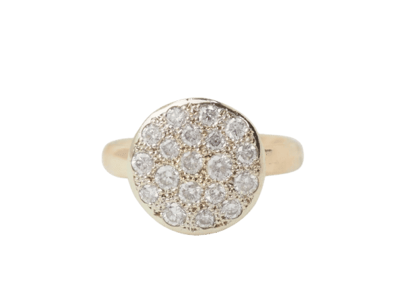 Bague 51 Bague en or jaune et diamants 58 Facettes 33406