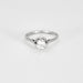 Bague 59 Bague Solitaire Diamant 0,60ct or blanc et platine 58 Facettes GU150