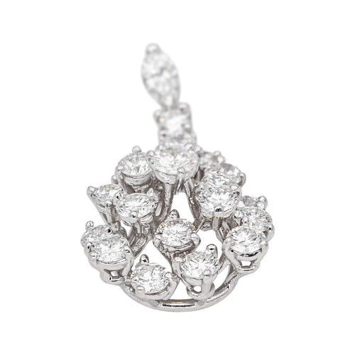 Pendentif Or blanc Diamant
