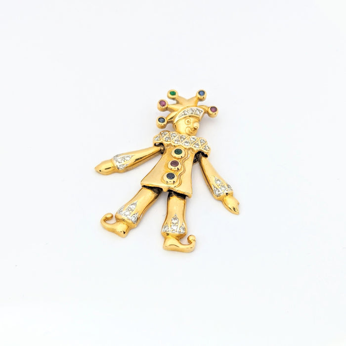 Pendentif Arlequin or jaune 58 Facettes 29258