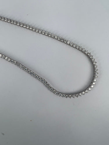 Collier Collier Tennis en or blanc et diamants 58 Facettes N-3071