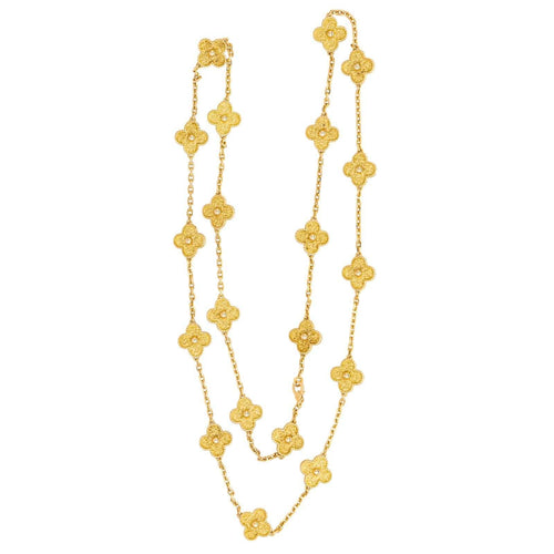Collier Van Cleef & Arpels Collier Sautoir Alhambra Or jaune 58 Facettes 4504011CN