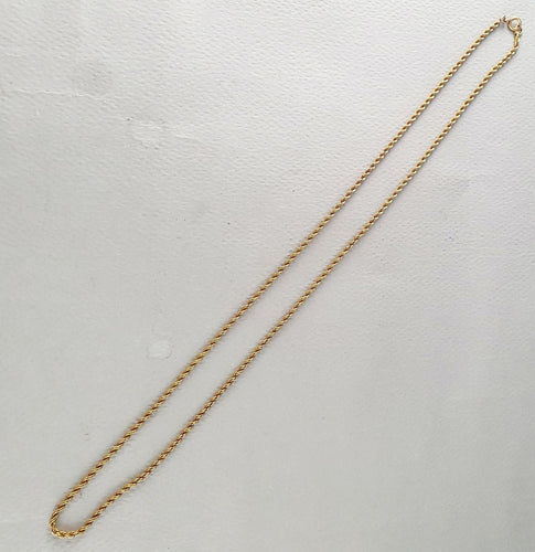 Collier Collier torsadé or jaune 58 Facettes R 1194