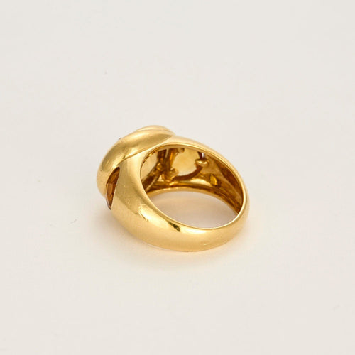 Bague 54 Bague Or Jaune Citrine 58 Facettes LP1301/15