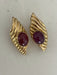 Boucles d'oreilles Boucles d'Oreilles Or Jaune Rubis Cabochon 58 Facettes 1050