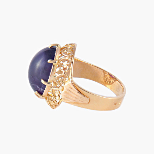 Bague 56 Bague Améthyste cabochon 58 Facettes AB592