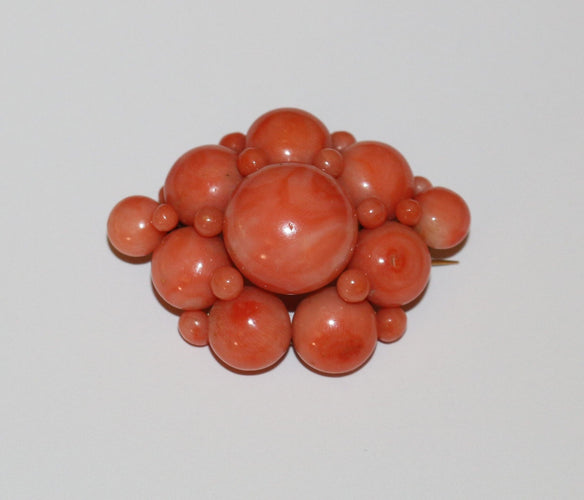 Broche corail Napoléon III