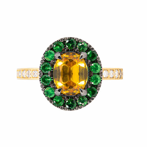 Bague 58 The Garden ring– Unique Creation by Gianpiero Casolani 58 Facettes GCR002
