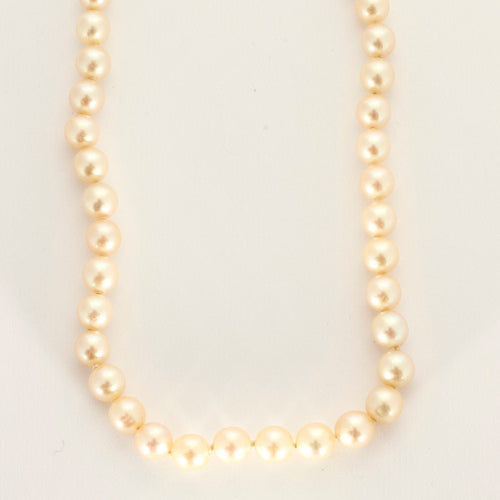 Collier Perles Akoya or jaune 58 Facettes