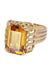 Ring 53 OLD YELLOW SAPPHIRE RING 58 Facettes 083821